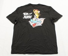 Tom & Jerry x SHEIN Men’s Hypemode Cartoon & Letter Graphic Tee LV5 Black Medium