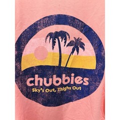 NWT Chubbies The Trop and Lock Tank Top Pink Coral Graphic, Size Small