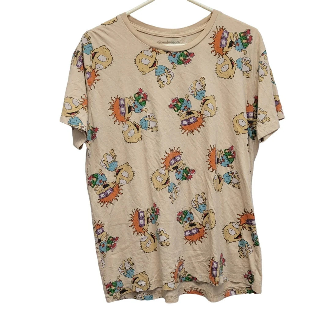 Nickelodeon Mens Large PolyCotton Rugrats Short Sleeve Crew Neck Tee Shirt gallery