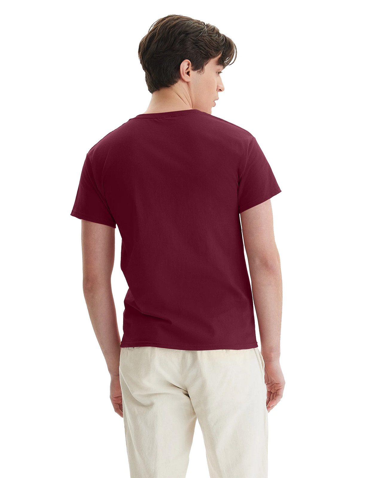 Hanes Men Crew neck T-Shirt 4-Pack ComfortSoft 100% Cotton Heavyweight Tee Plain gallery