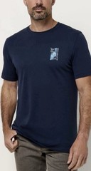 NWT Travis Mathew Tri Blend Blue Best Trip Yet Shirt Mens 2XL