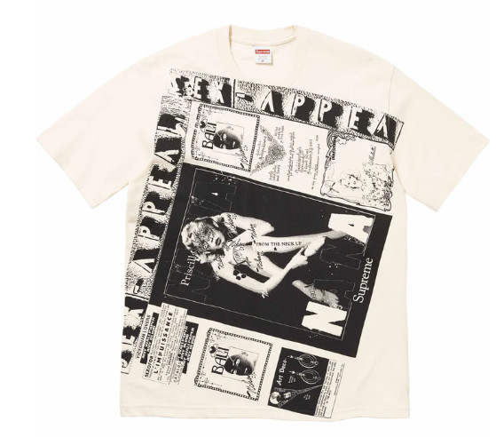 Supreme Collage Tee Natural Large SS24 Streetwear Photo Women’s History Museum