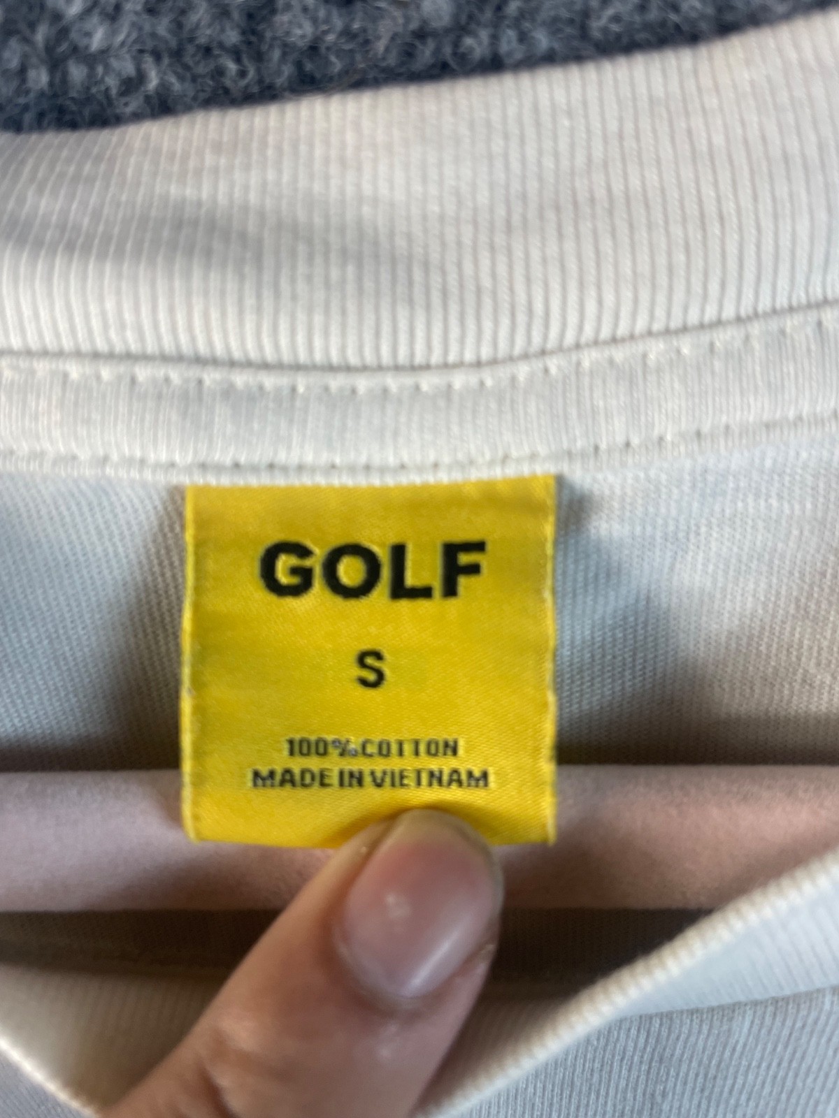 GOLF WANG Mens T Shirt Sz Small White Cotton gallery