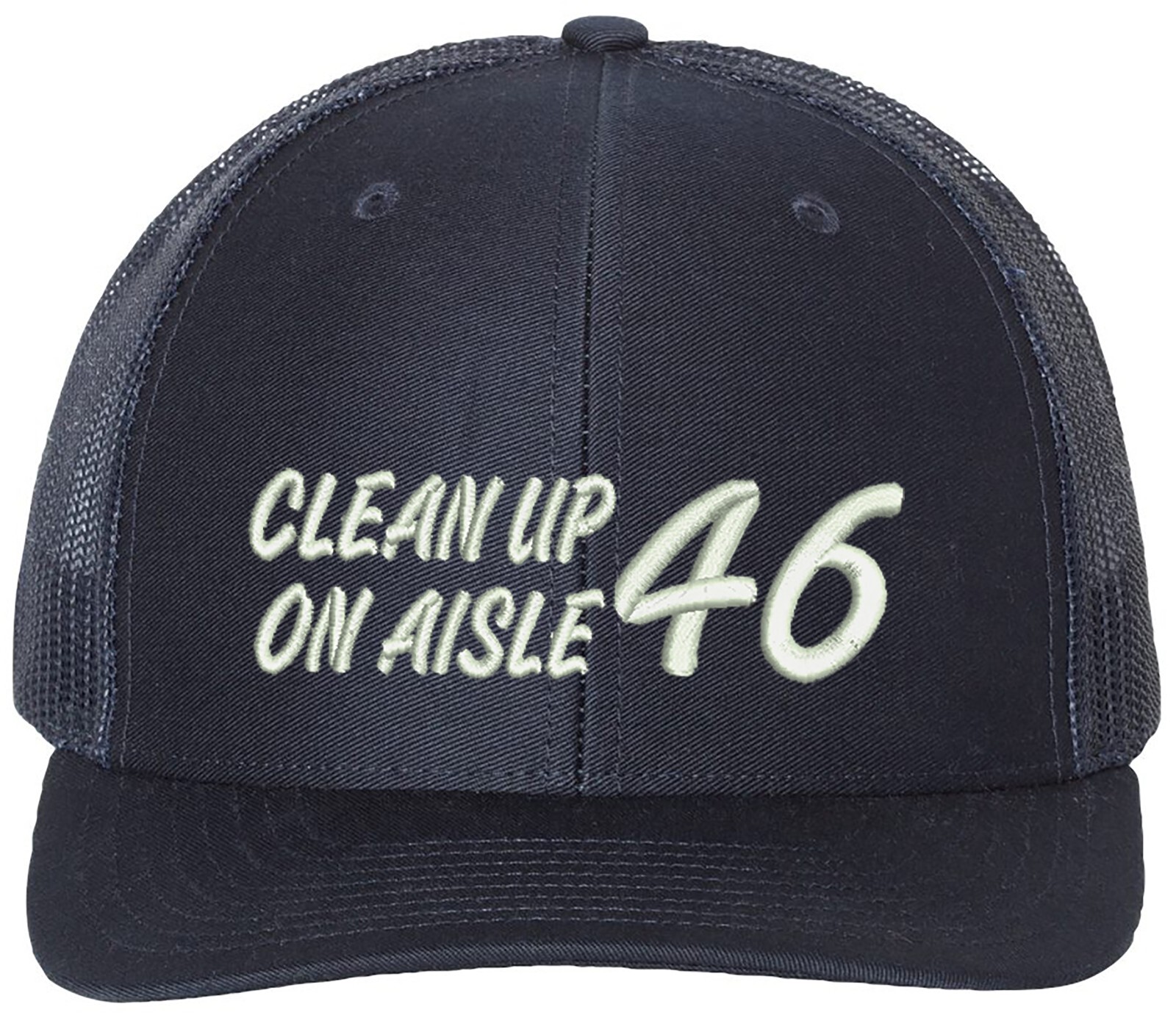 Cleanup on Aisle 46 Richardson Embroidered One Size Fits All Trucker Hats gallery