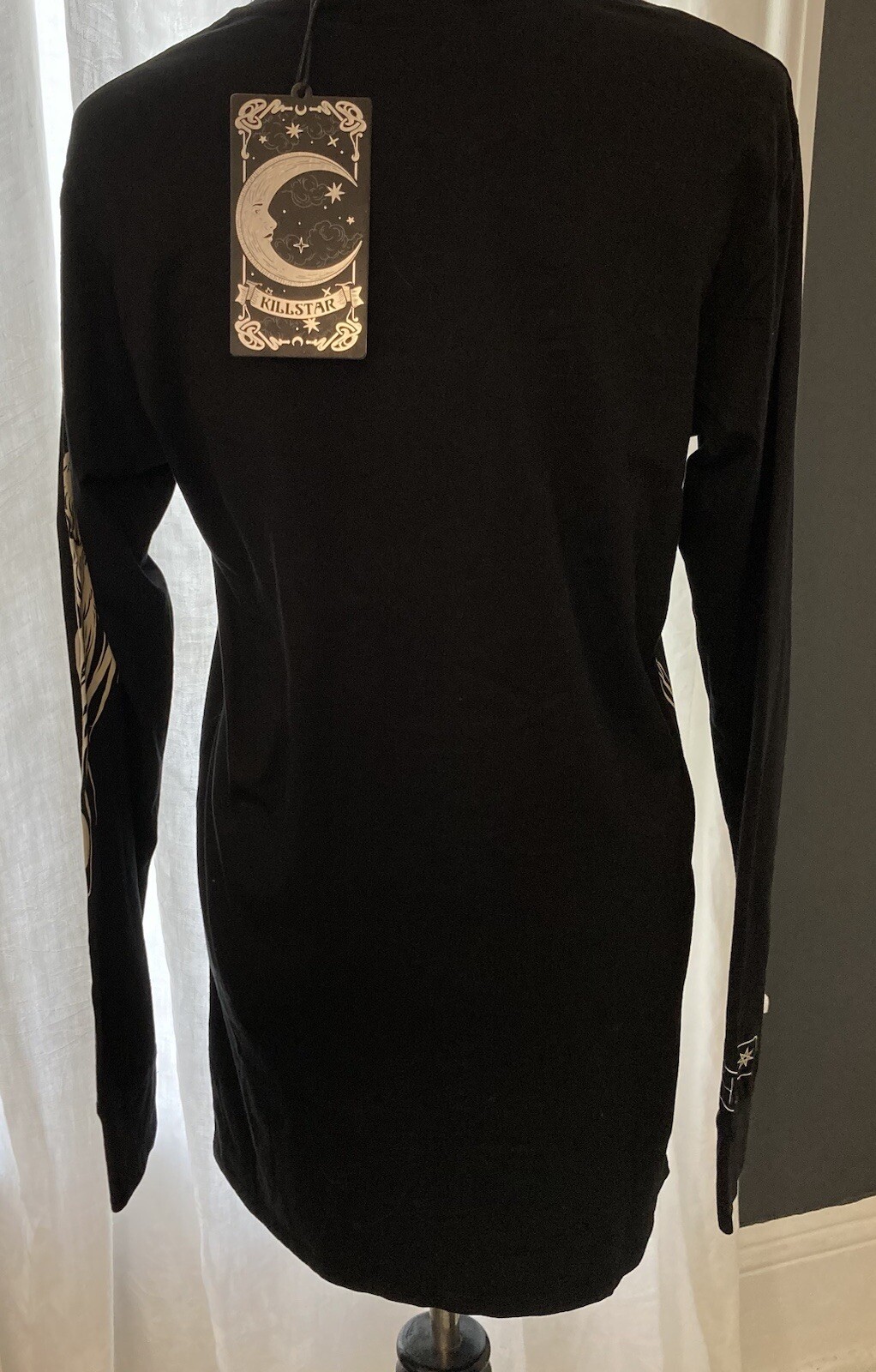 Killstar Insomnia Men’s LS Black Top Sz XS NWT Women’s Dress? Goth gallery