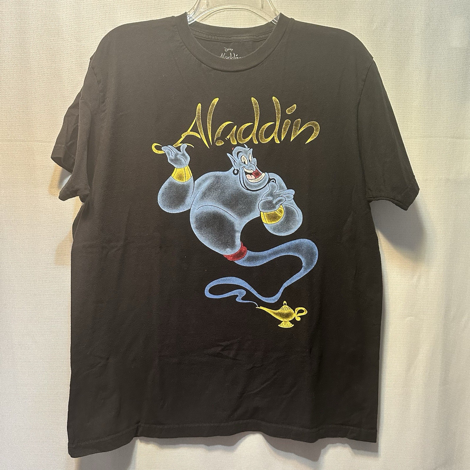 Disney Aladdin T-Shirt Black Adult L Short Sleeve Crew Graphic Tee 100 Cotton gallery