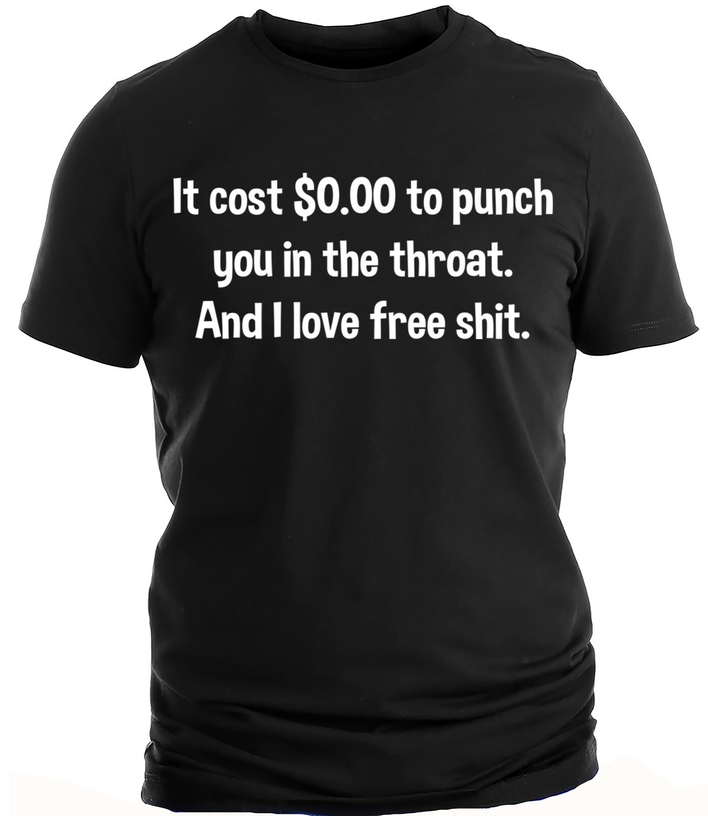 Humorous Rude Sarcastic Graphic Novelty Offensive Funny T Shirt Throat Punch Tee gallery