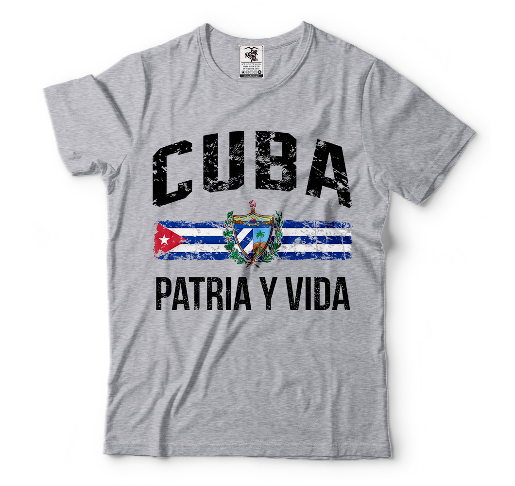 Cuba Shirts, Patria Y Vida, Free Cuba, Patriotic Cuban shirts, Cuba Flag Shirts gallery