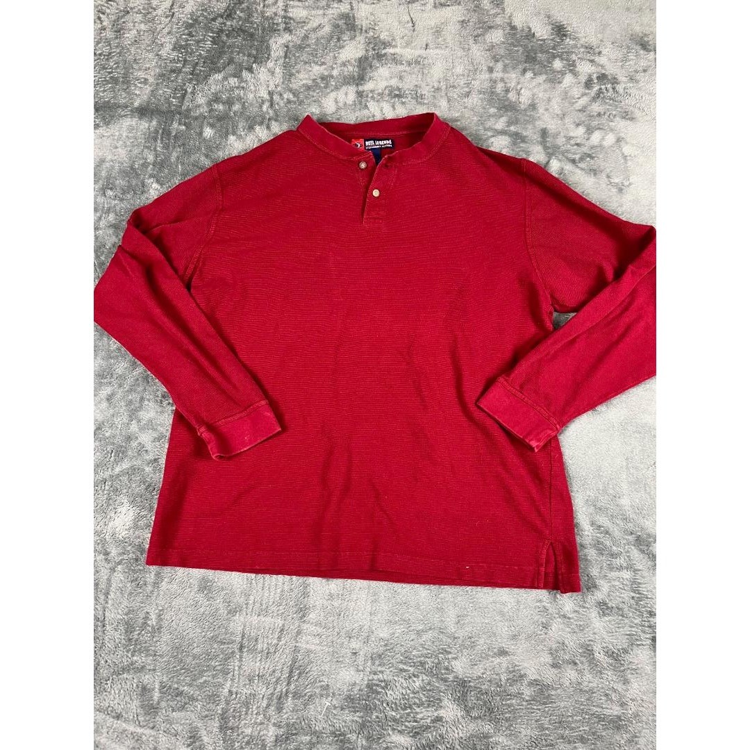 Men’s L Reel Legends Burgundy Performance Shirt – Good Condition