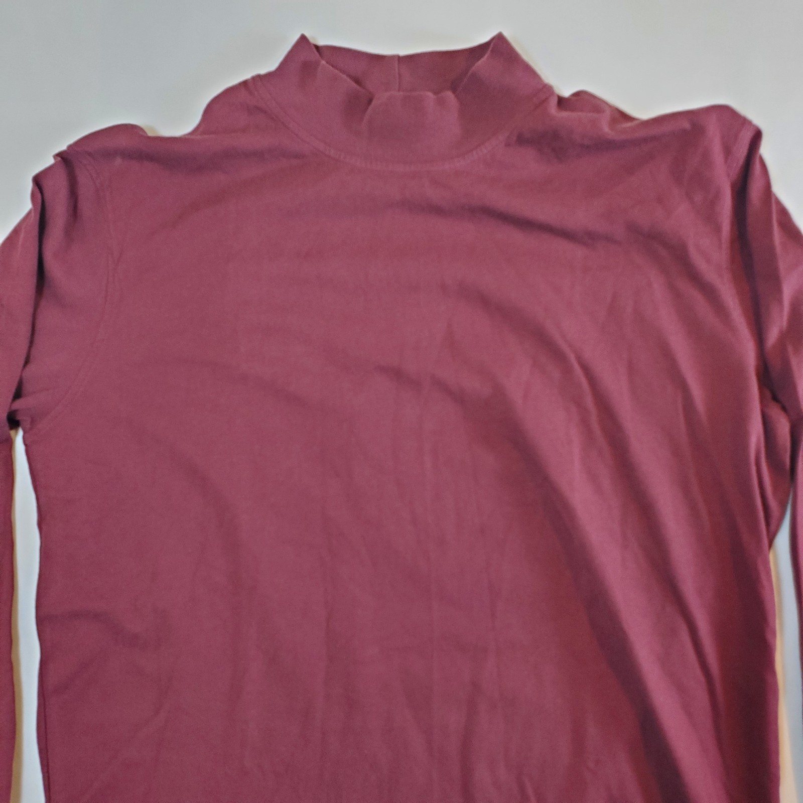Cabela's Maroon Made in Canada - L Reg High Neck TShirt T Shirt Top Hunting gallery