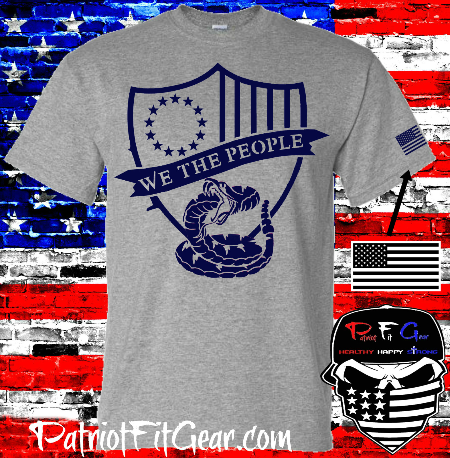 t-shirt, We The People, Don't Tread On Me, Faith Family Freedom, Snake, Custom gallery