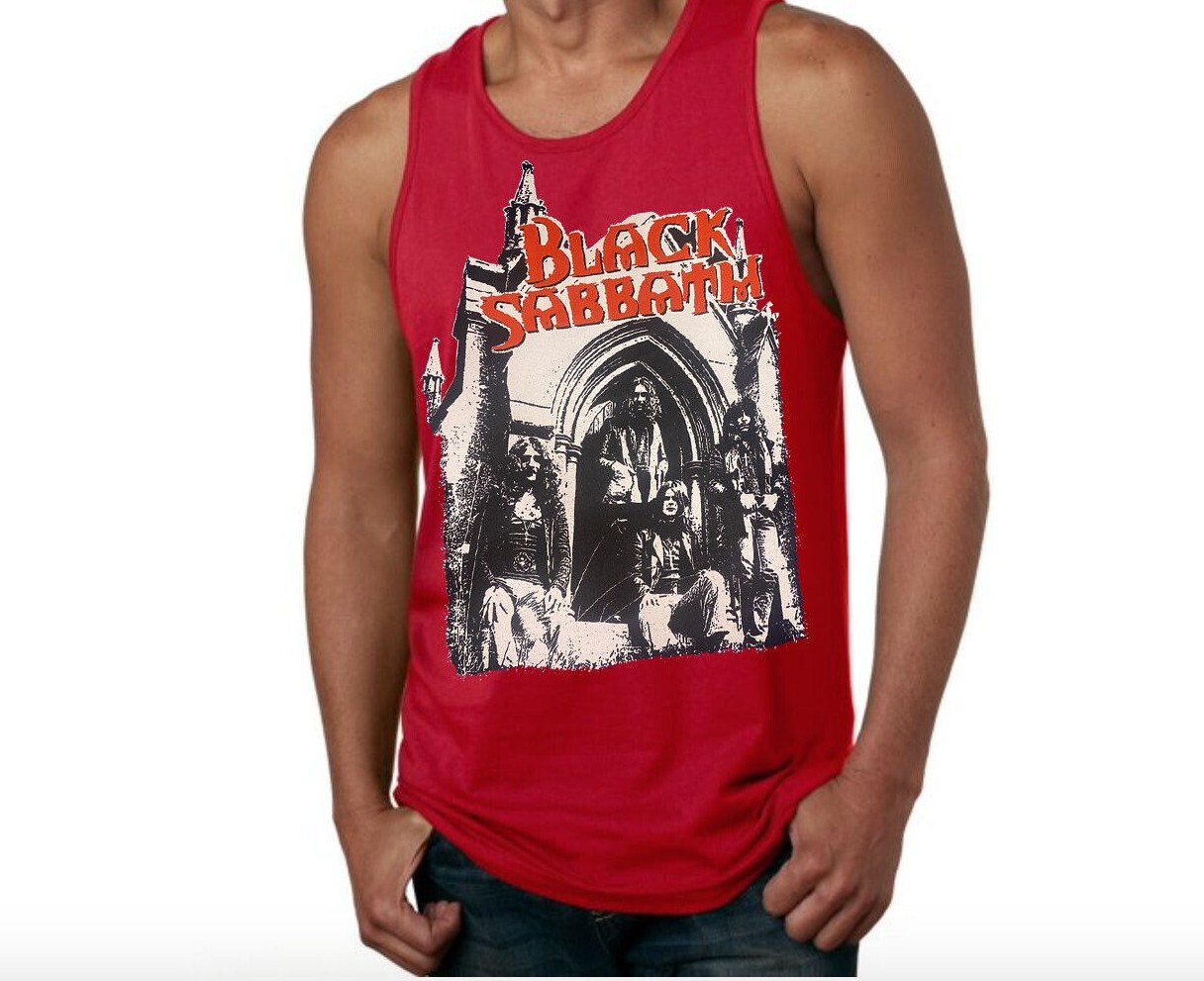 Black Sabbath Vintage Rock Band Black Tank Top (Various Colors)