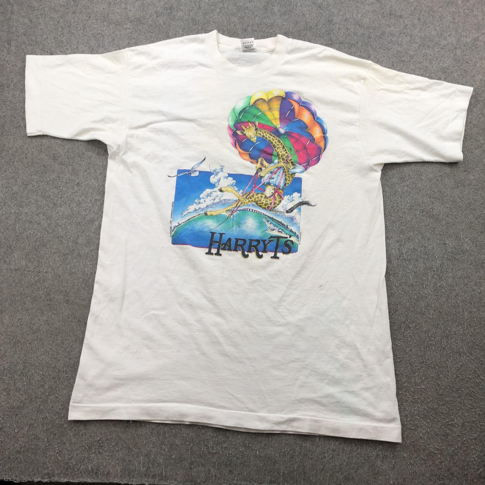 Vintage Harry T’s Shirt Mens Large Destin Florida Double Sided Made USA 90s