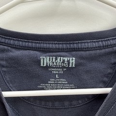 Duluth Trading Co Men’s Navy Blue Crewneck T-Shirt