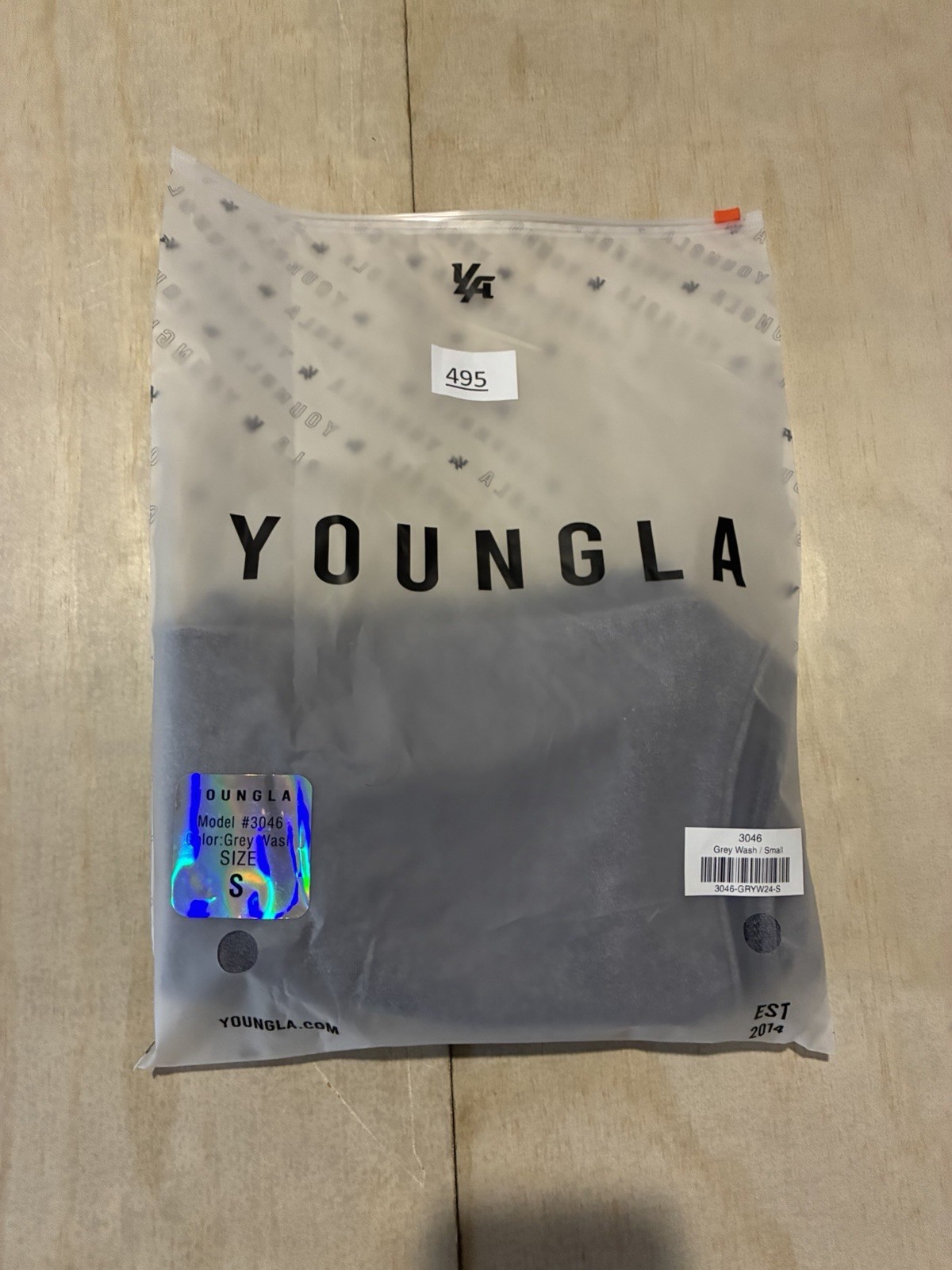 YoungLA Men 100% Cotton Tank Grey Wash Dark Night Graphic Cutoff Small gallery