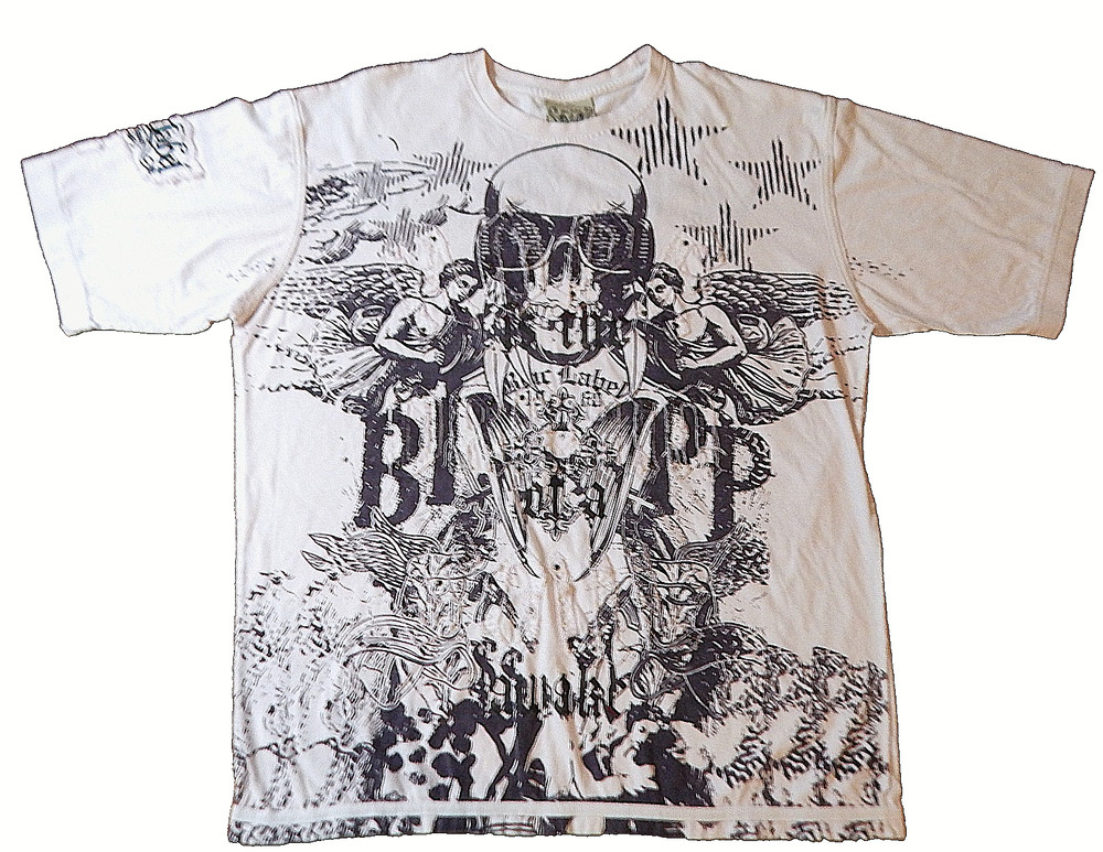 BLAC LABEL PREMIUM Vice Virtue Angel Graphics Men’s 3X T-Shirt Pale Pink Unisex