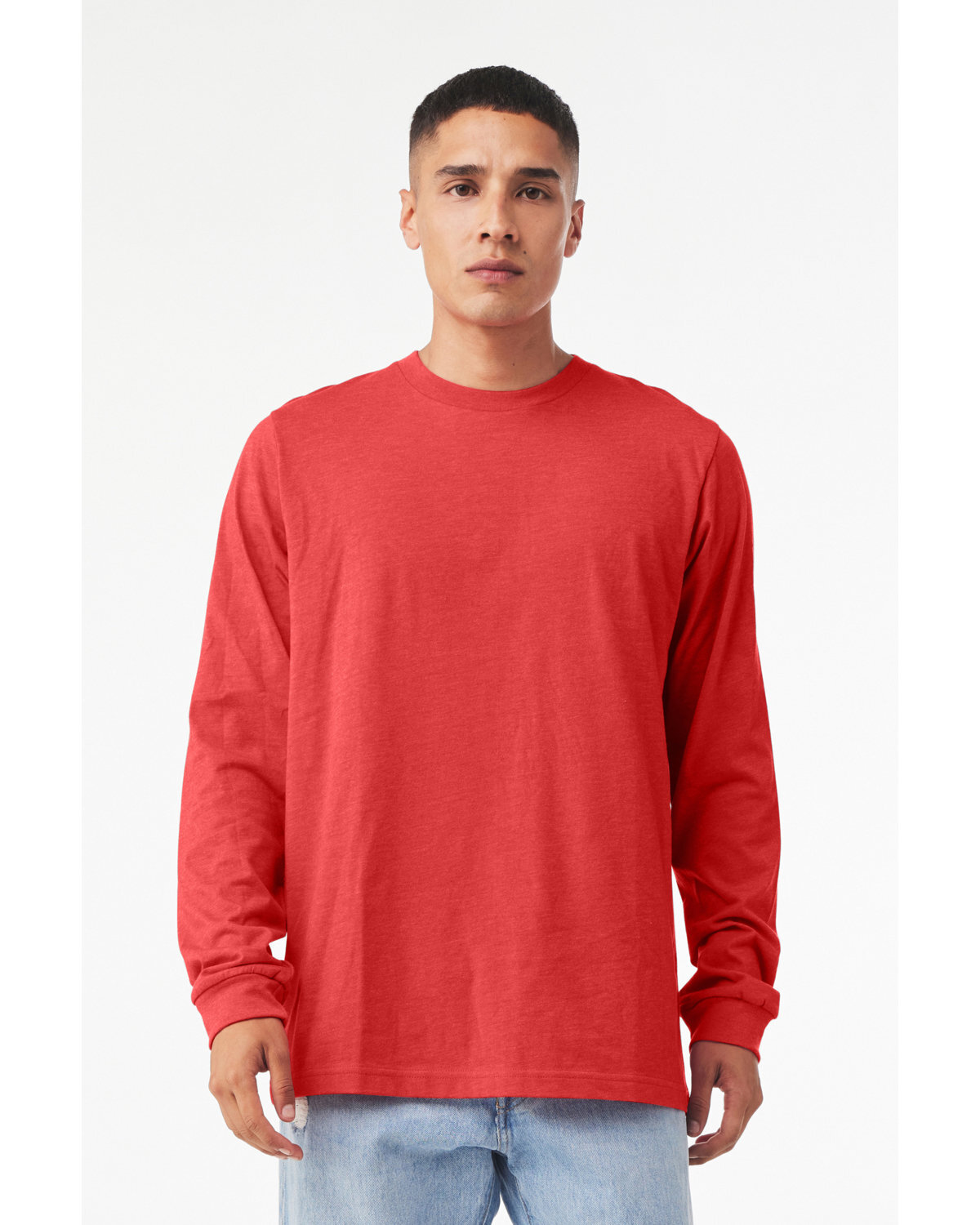 Bella + Canvas Unisex Adult T Shirt CVC Jersey Long-Sleeves T-Shirt - 3501CVC gallery