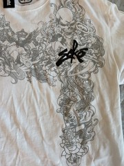 Ecko Unltd. Men’s L White Rawthemic Skull Graphic Logo Crew Neck T-Shirt