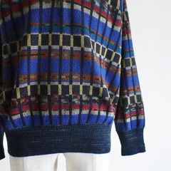 MISSONI SPORT Men Vintage Pullover Knit Polo Made In Italy L Size Luxury Elegant