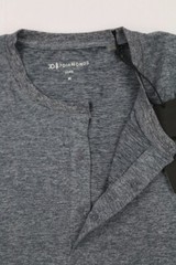 7 Diamonds Core Henley Performance Shirt Long Sleeve Dusk Blue M Athletic Snap