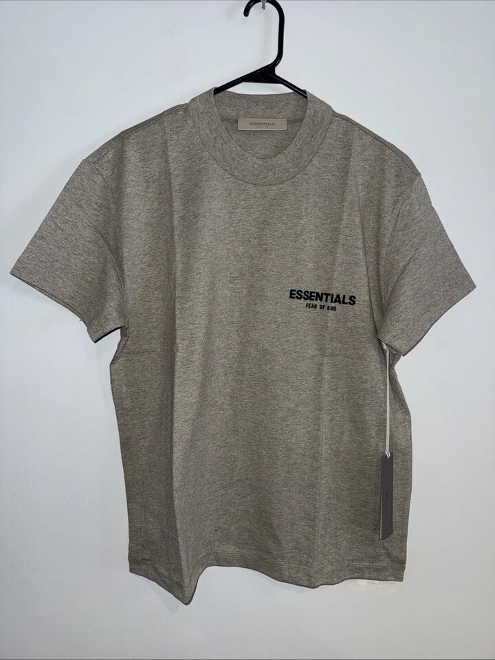 NWT FEAR OF GOD ESSENTIALS T-SHIRT SS22 "Dark Oatmeal" AUTHENTIC (SIZE XXS-XXL) gallery