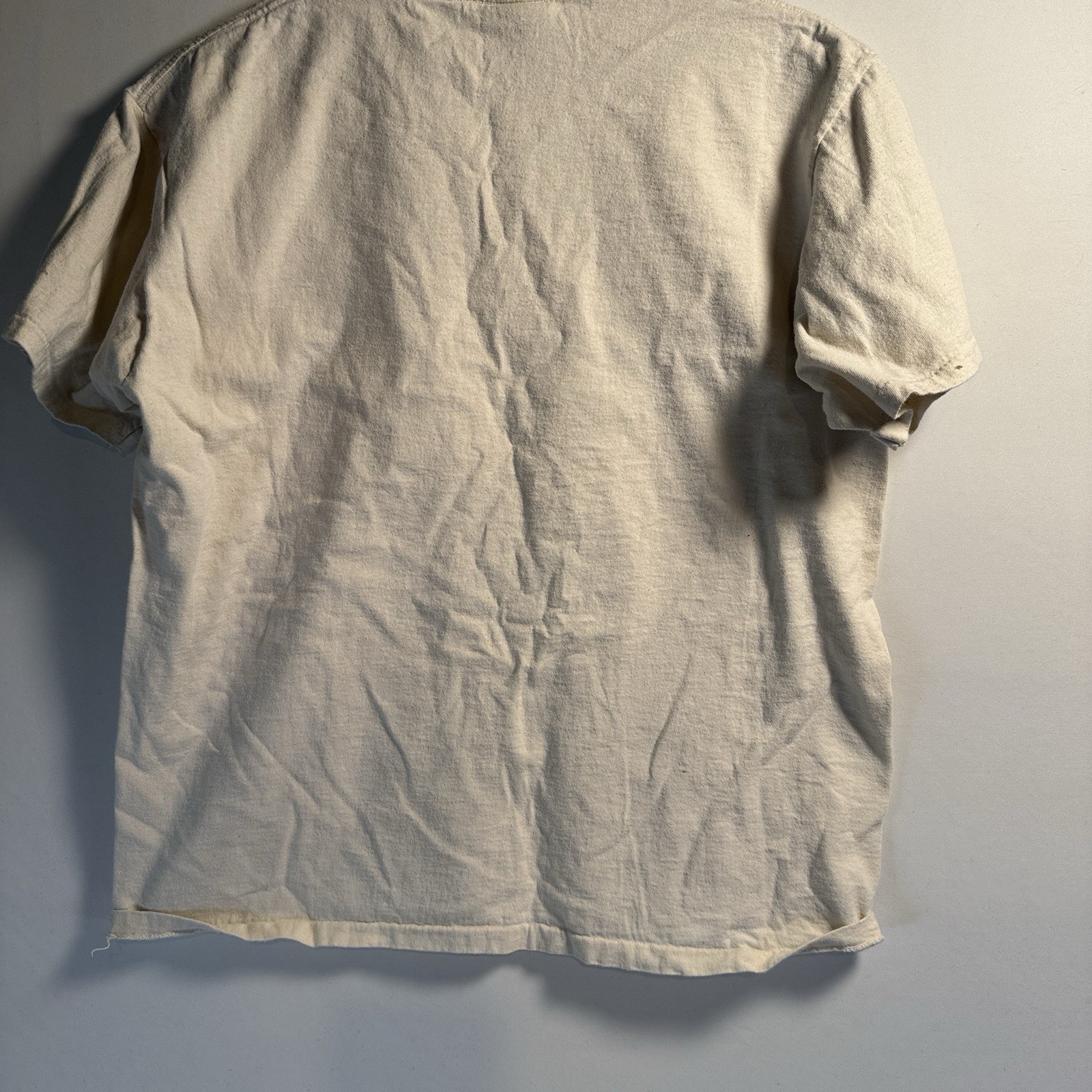Vintage Wild Turkey Shirt Adult Large Beige Ringer 70s Made In USA Single Stitch gallery
