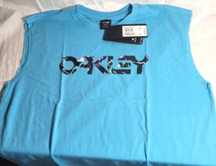 Oakley Kaleidoscope Hydrolix UPF 30+ Raw Cut Sleeveless Shirt – Bright Blue – L