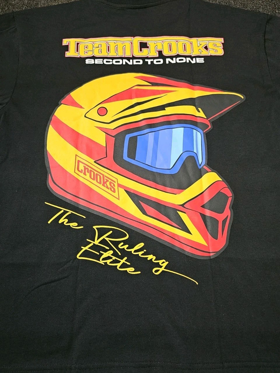 Crooks & Castles T-Shirt Men's Size Large Crooks Racing Second To None Team Tee gallery