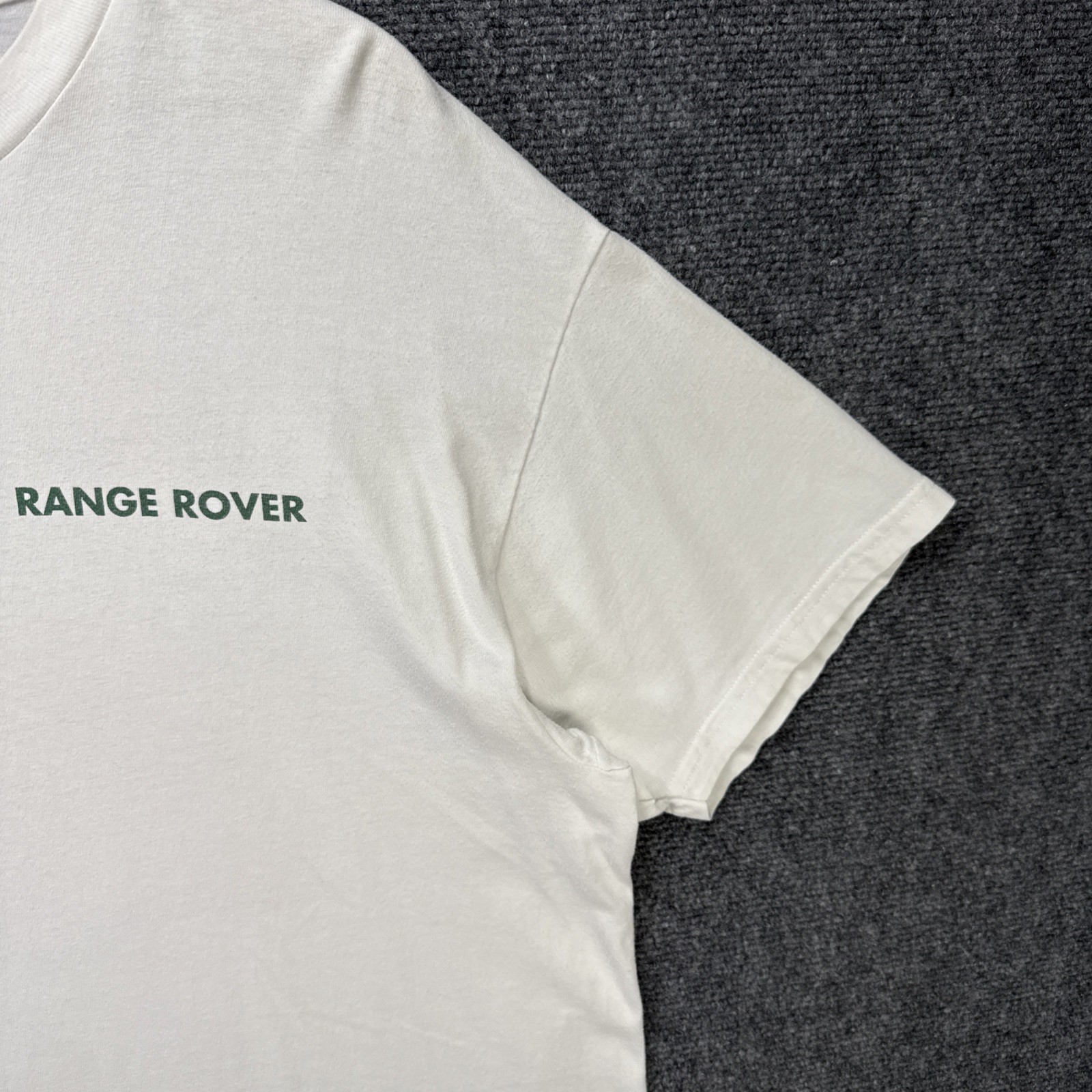Vintage Land Rover Shirt Mens XL White 90s Safari Outdoors Nature Portrait Art gallery