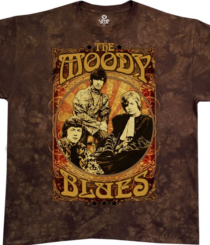 Moody Blues Vintage Poster Tie-Dye T-Shirt Liquid Blue gallery