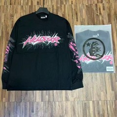 Hellstar Studios Retro Letter print Long Sleeve T-shirt – Multiple Colors + Size