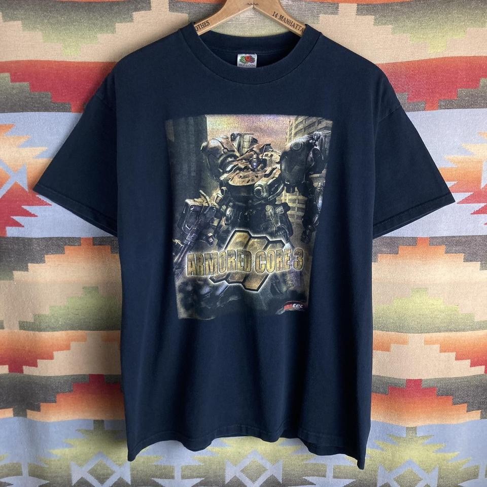 Vintage 00s Armored Core 3 Video Game Promo Black T-shirt | Size Mens XL gallery
