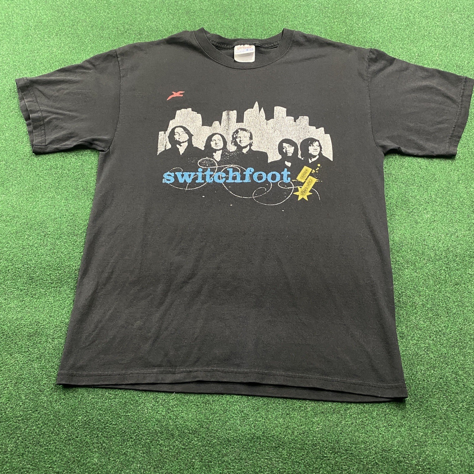 Vintage Switchfoot Shirt Mens M Black Y2K Appetite For Construction Tour Tee