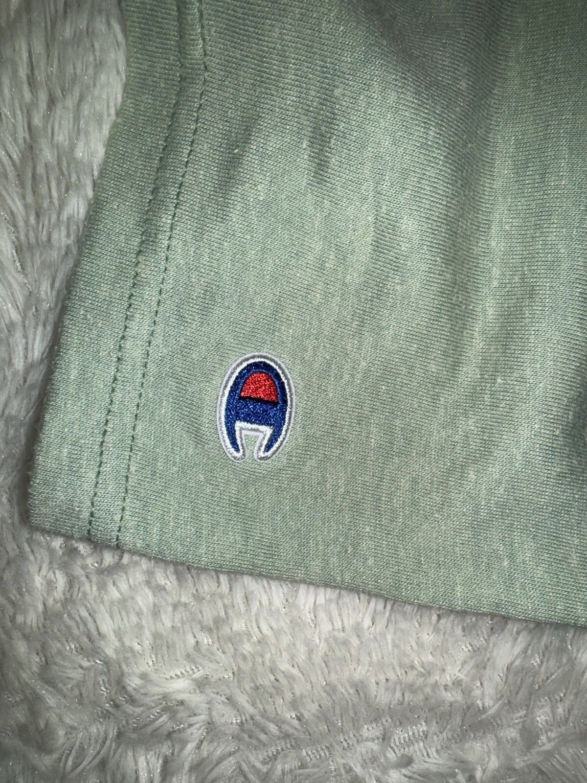 Champion T-Shirt Men's Medium Green Solid Be your Own Champion Pullover Logo gallery