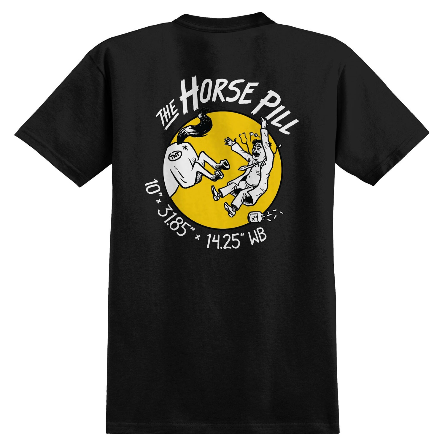Anti Hero Skateboards Shirt Horse Pill Black/Yellow/White Black gallery