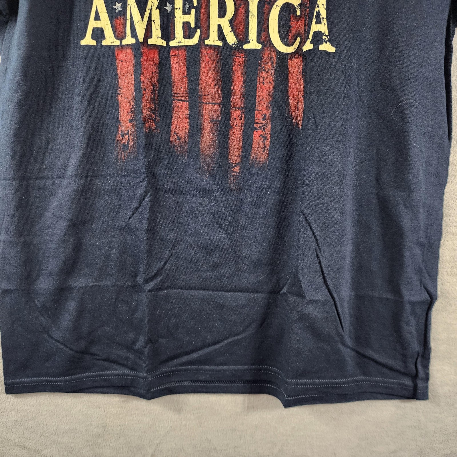 Alstyle Shirt Mens XL Blue United States Of America Flag Graphic Tee Patriotic gallery