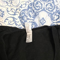 American Apparel Alpha Delta Pi ADPi Hilton Head Island V-Neck T-Shirt Black S