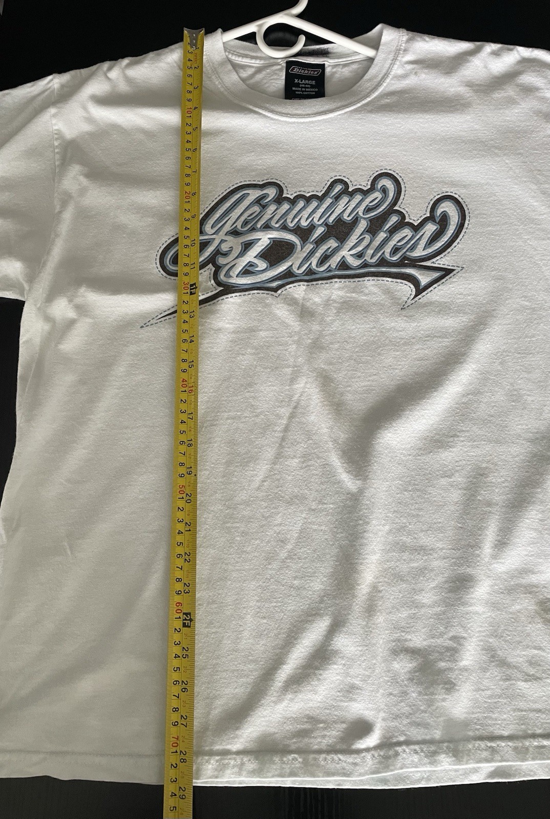 Vintage Y2k Genuine Dickies Grunge Style White Graffiti Graphic T-shirt Size XL gallery