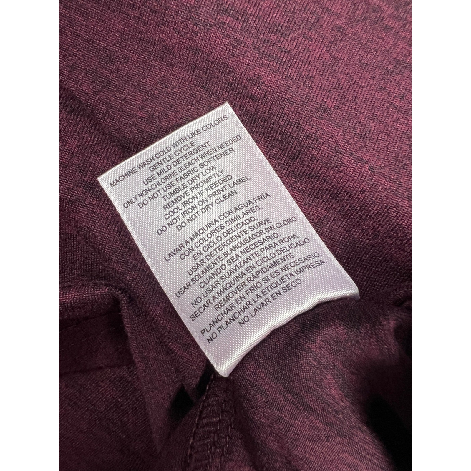 32 Degrees T-Shirt Mens Large Burgundy Cool Short Sleeve Heathered Stretch Crew gallery