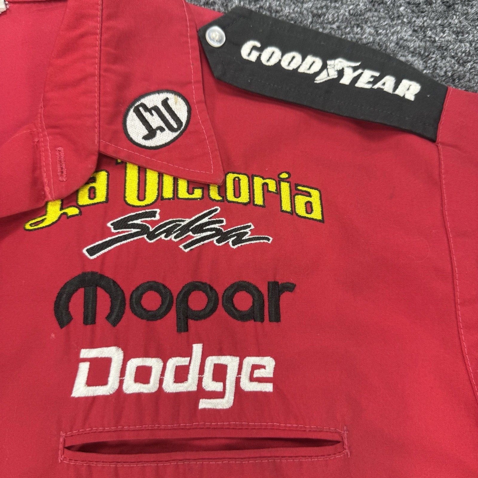 Vintage Drag Racing Shirt Mens Large Darrell Mike Gwynn Dunn Team Mopar Pit USA gallery
