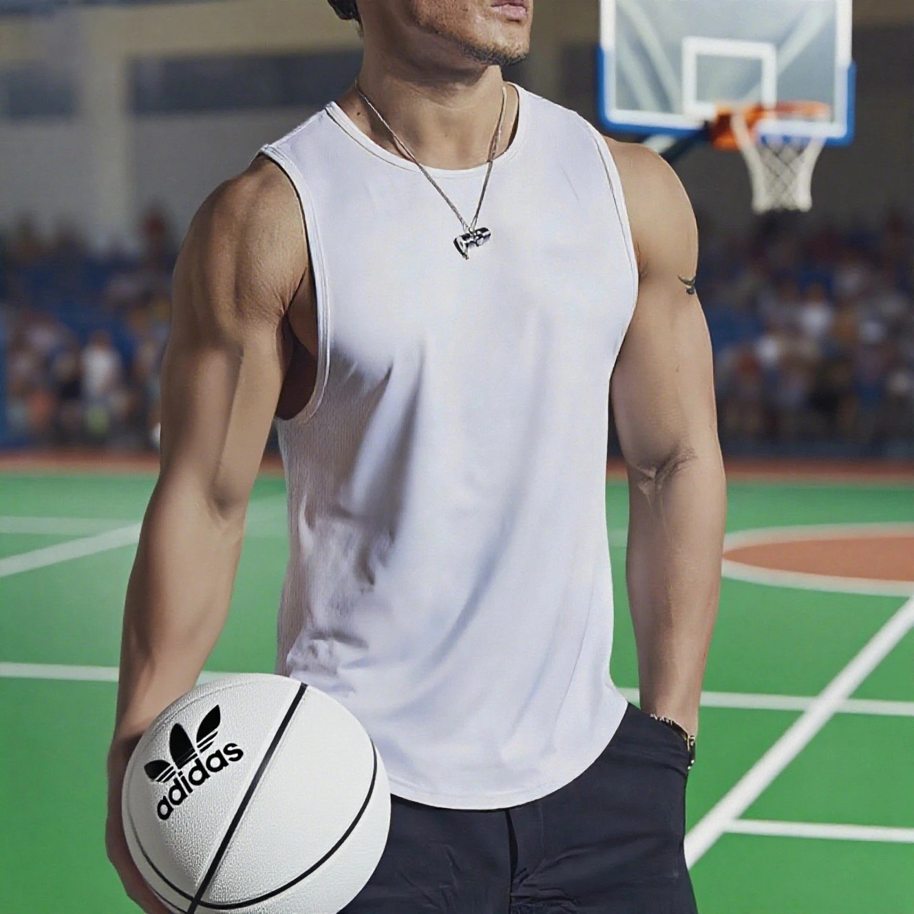 Gym Tank Top Men’s Sleeveless Quick Dry Bodybuilding Basketball Fitness Vest