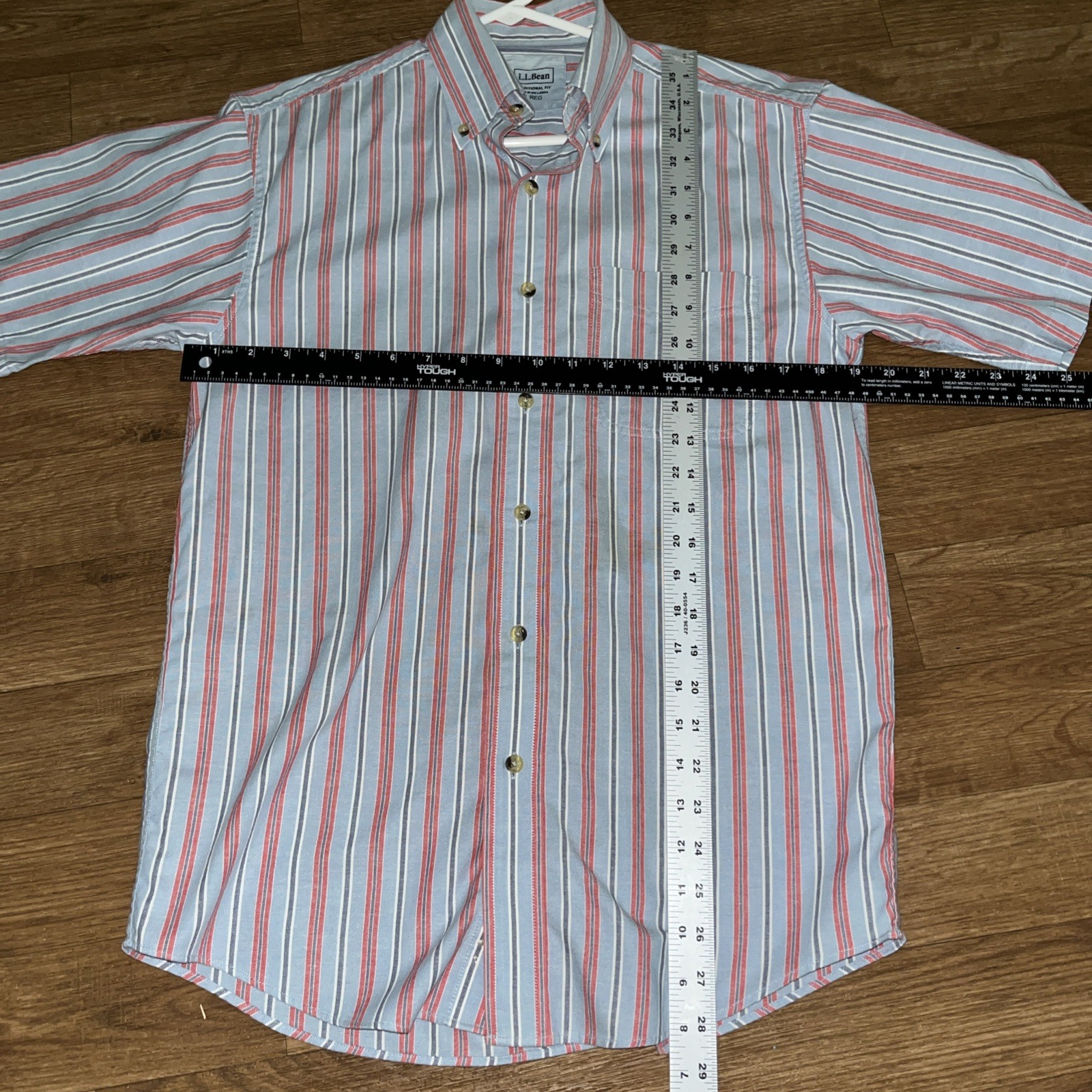 L. L. Bean Men’s Shirt S Stripe Short Sleeve Breathable Traditional Fit Casual gallery