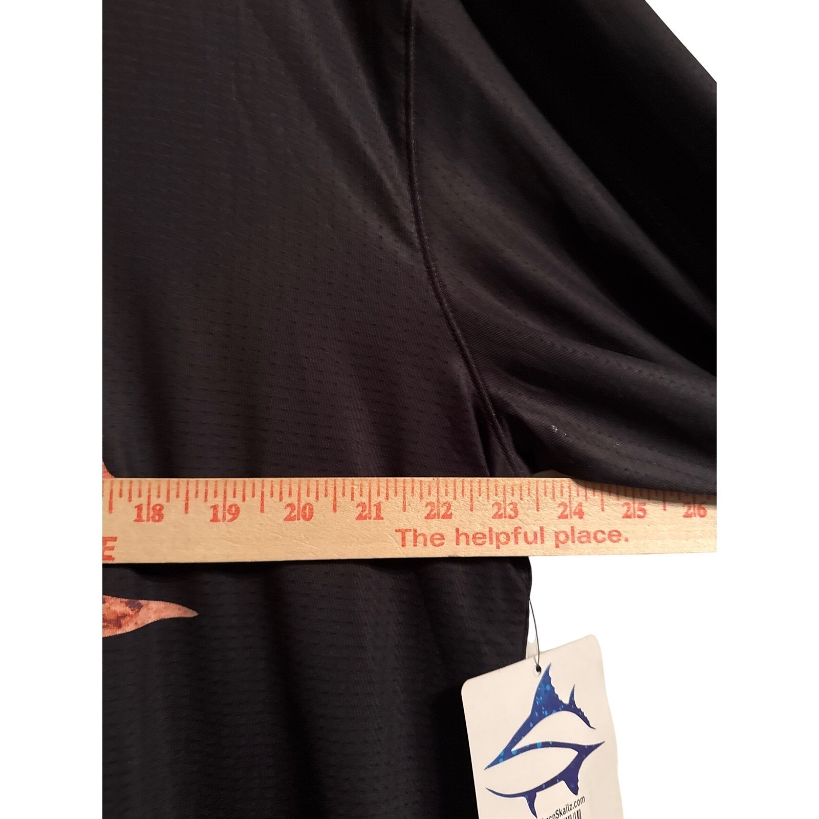 Loco Skailz Mens Savage Mesh Fishing Shirt Black UPF 50 Long Sleeve XL New gallery