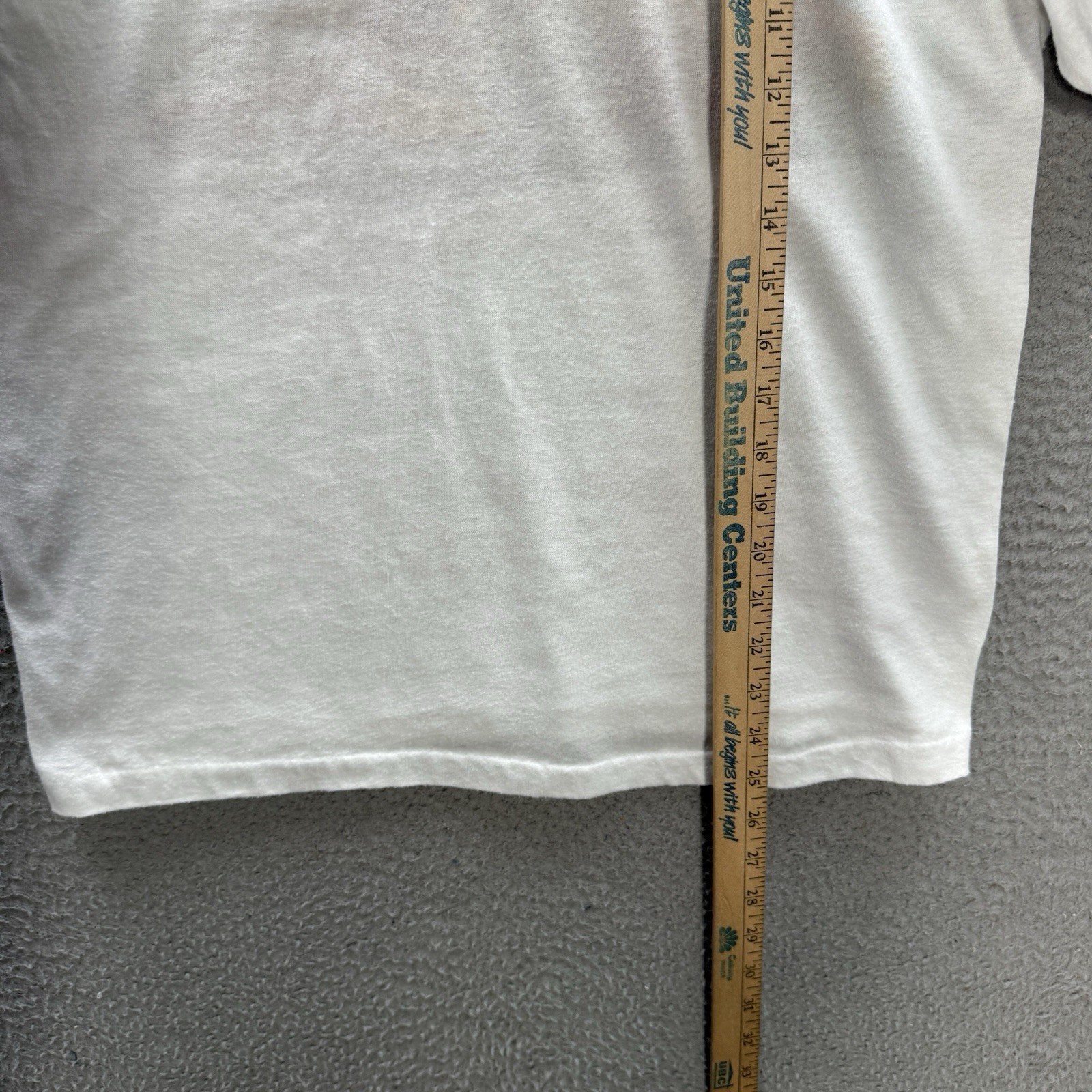 Vintage Stedman Shirt Adult Large White Ringer Stock Car Racing Grunge 80s Mens gallery