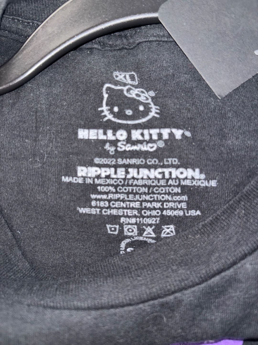 Sanrio Hello Kitty Goth Punk Graphic T-Shirt by Ripple Junction gallery