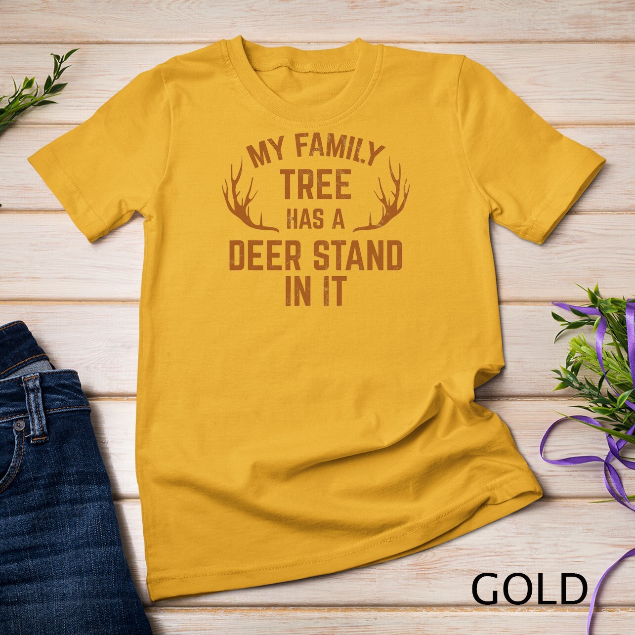 My Family Tree Has A Deer Stand In It Hunting Tshirt Unisex T-shirt gallery