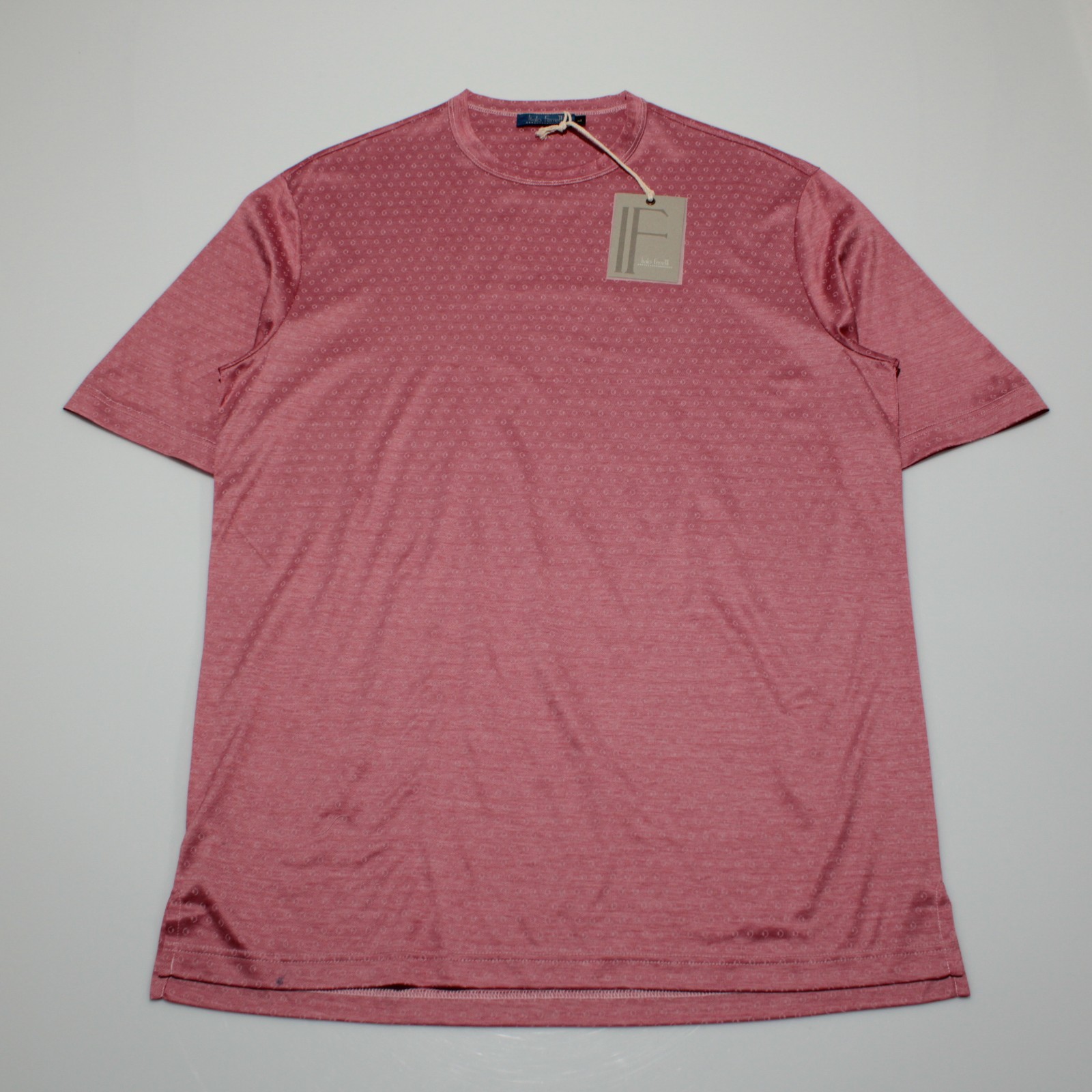 Italo Ferretti NWT Short Sleeve Crew Neck T-Shirt Size L in Red 100% Cotton gallery