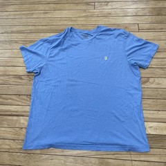 Izod Light Blue Shirt Men XL Active Performance Stretch Preppy Logo Tee 46-48