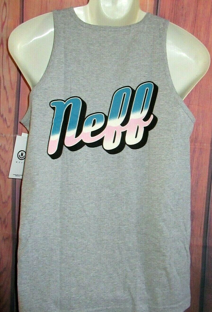 MENS NEFF GRAY TANK TOP T-SHIRT SIZE M gallery