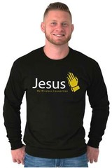 Christian Prays Jesus My Wireless Connection Long Sleeve Tshirt for Men or Women